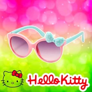 NEW Girls Pastel Pink & Green Bow Accent Sunglasses Ages: 3-6 Years